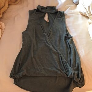 Open front green tank